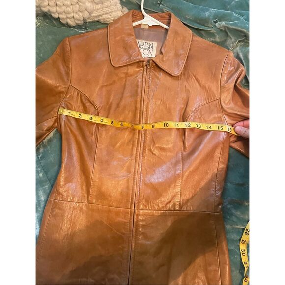 Karen Stilton Vintage Leather Jacket *see notes for sizing info* - Picture 9 of 11